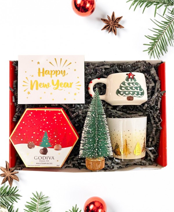 Işıltılı Yılbaşı Hediye Kutusu