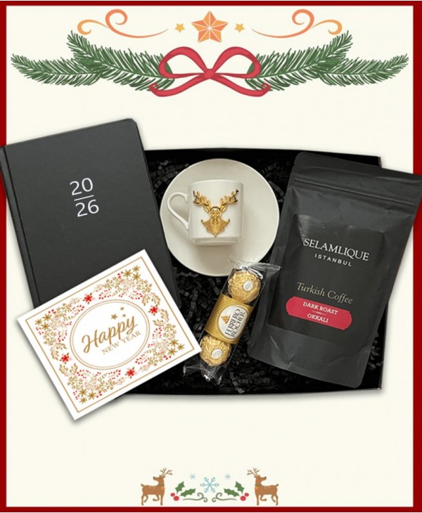 Türk Kahveli Yılbaşı Hediye Kutusu Türk Kahveli Yılbaşı Hediye Kutusu
