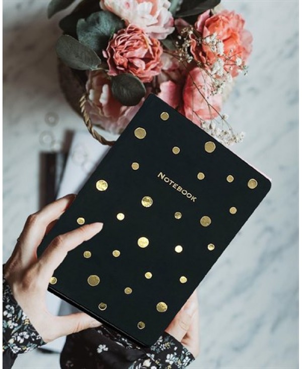 Black Polka Notebook