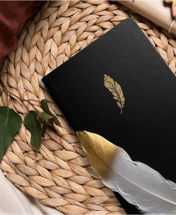 Gold Feather Notebook