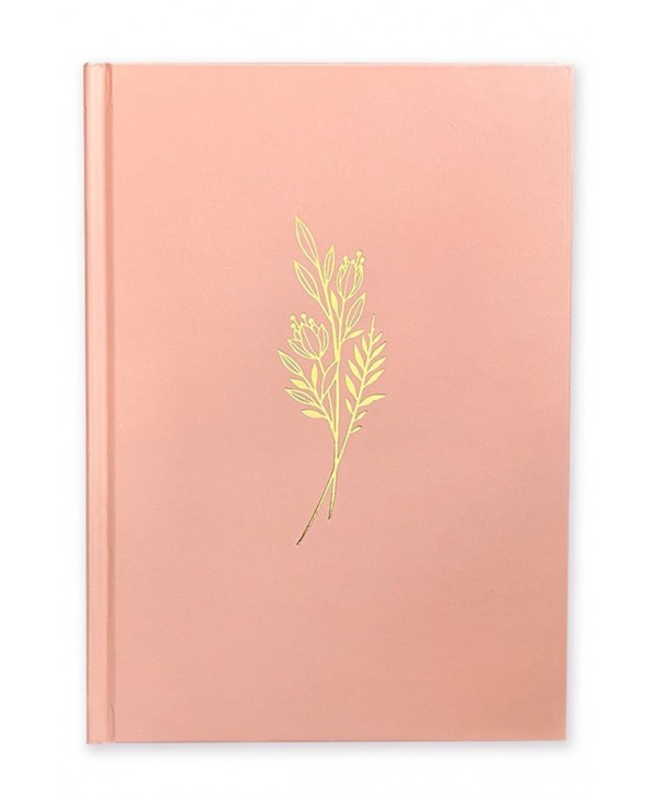 Golden Flowers Sert Kapaklı Notebook