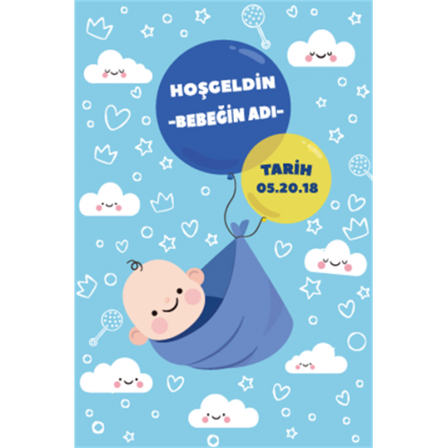 Hoşgeldin Erkek Bebek Hediye Kutusu