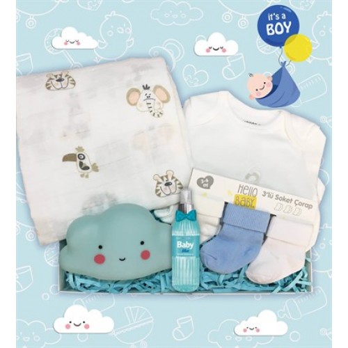 Hoşgeldin Erkek Bebek Hediye Kutusu
