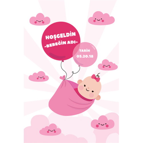 Hoşgeldin Kız Bebek Hediye Kutusu