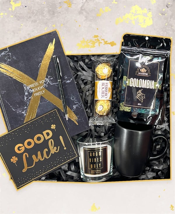 Kahveli Black Marble Hediye Kutusu