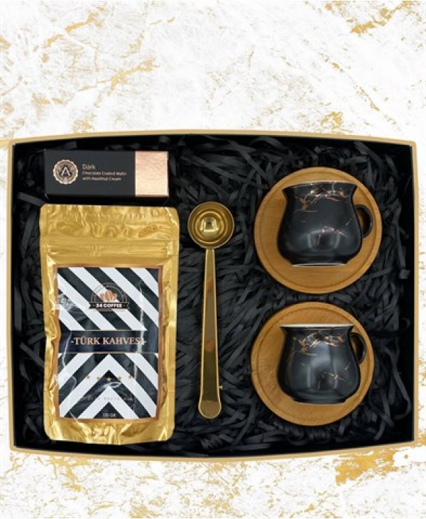 Mermer Fincanlı Hediye Kutusu