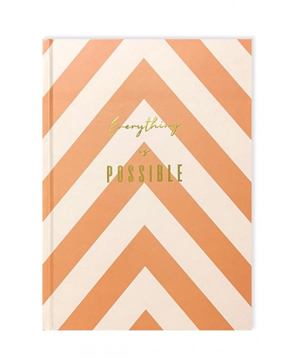 Pembe Şeritli Sert Kapaklı Defter