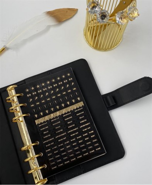 Planner Sticker Black