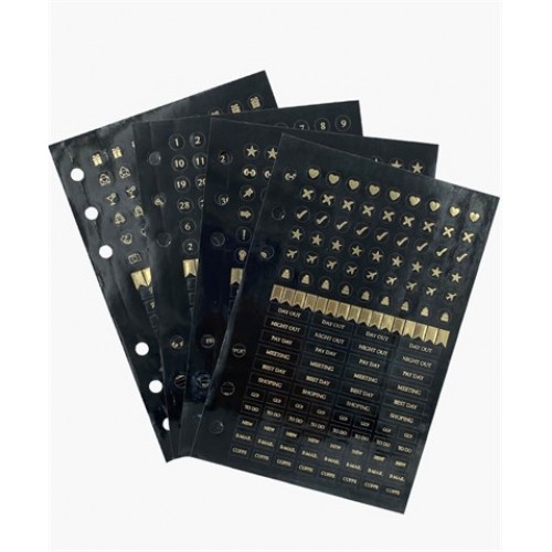 Planner Sticker Black