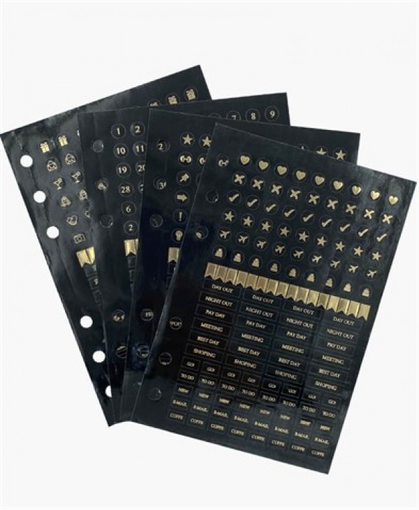Planner Sticker Black