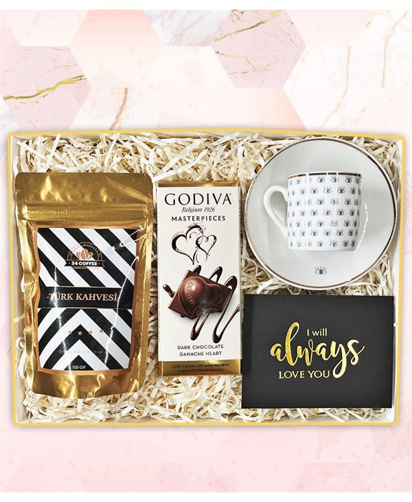 Şık Türk Kahveli Hediye Kutusu